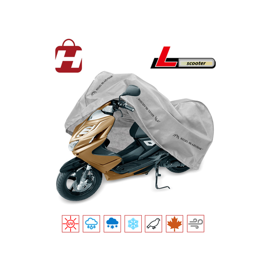 Motor Scooter Cover 185-230 cm | Hanwell Mobile Garage Anti UV Waterproof Breathable All-Season Protection size L