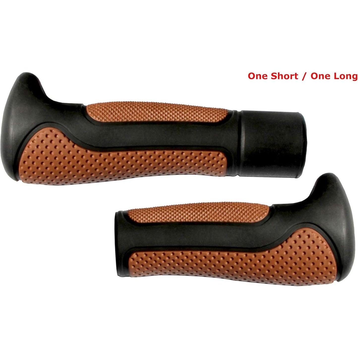 BRAT Ergonomic Bicycle Handle Grips - NonSlip Rubber, Commute Leisure Racing Mountain Bike