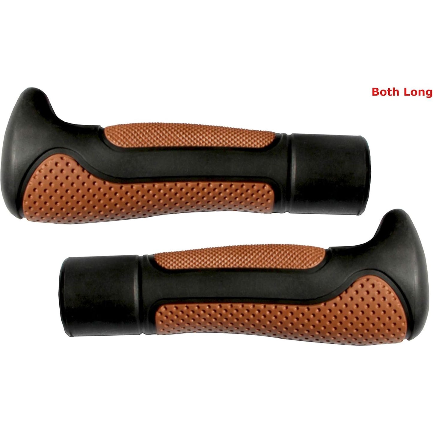 BRAT Ergonomic Bicycle Handle Grips - NonSlip Rubber, Commute Leisure Racing Mountain Bike