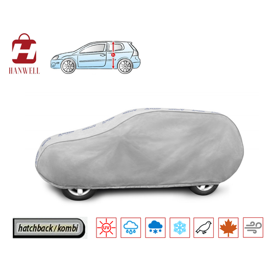 Car Cover for Hatchback | Hanwell Mobile Garage Anti UV Waterproof Snowproof Breathable L1