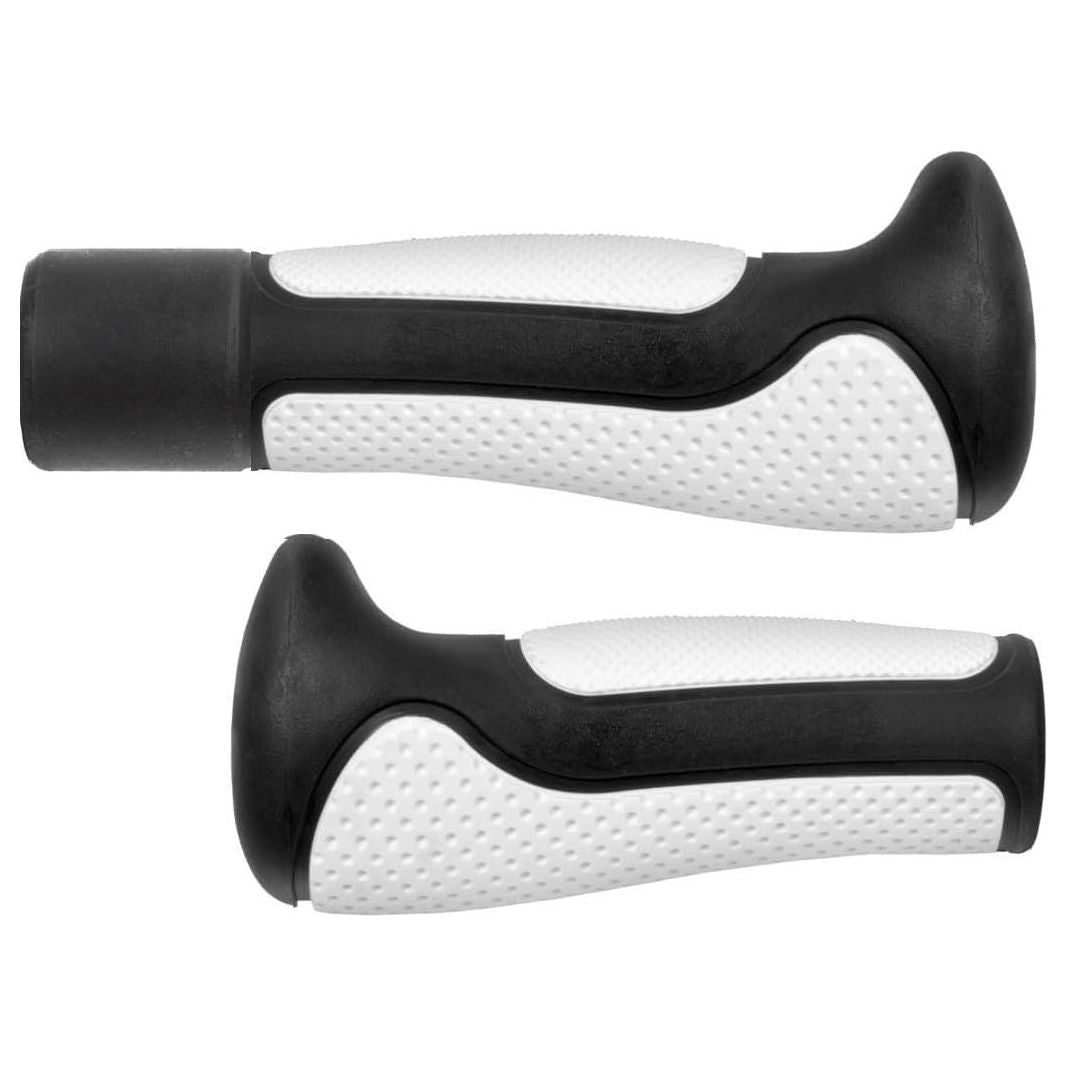 BRAT Ergonomic Bicycle Handle Grips - NonSlip Rubber, Commute Leisure Racing Mountain Bike