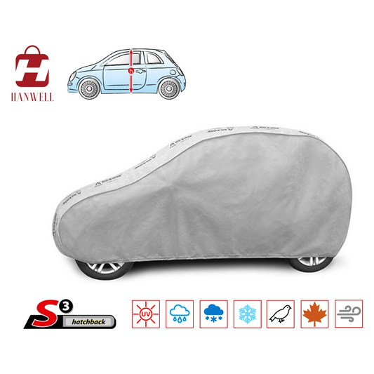 Car Cover for Fiat | Hanwell Mobile Garage Waterproof Anti UV Snowproof Breathable Covers S3