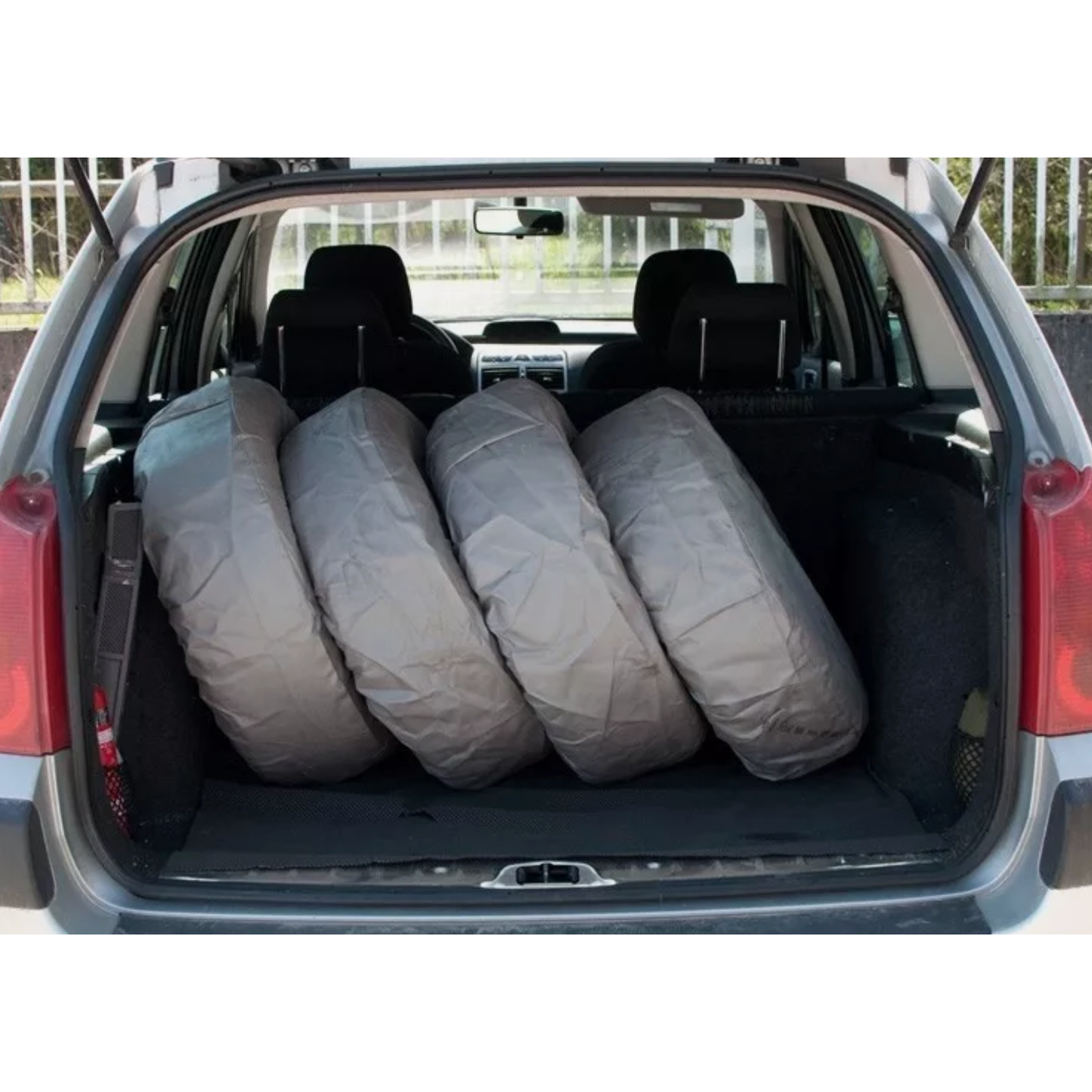 Protective Covers for Car Wheels | Hanwell | Set of 4 | Fits 14", 15", 16", 17" | 4xSEASON Breathable L Storage