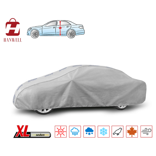 Car Cover for Sedan | Hanwell Mobile Garage Anti UV Waterproof Snowproof Breathable XL